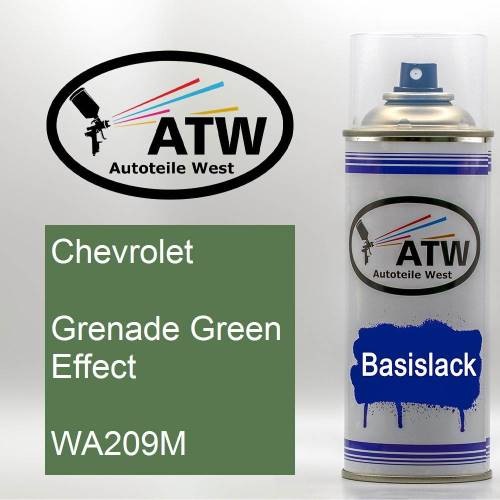 Chevrolet, Grenade Green Effect, WA209M: 400ml Sprühdose, von ATW Autoteile West.